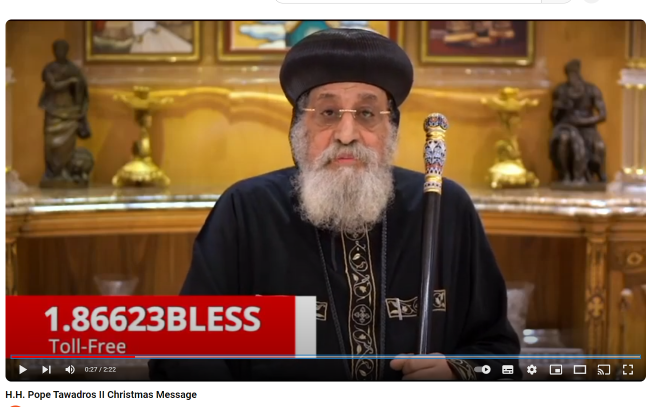 H.H. Pope Tawadros II Christmas Message 2024